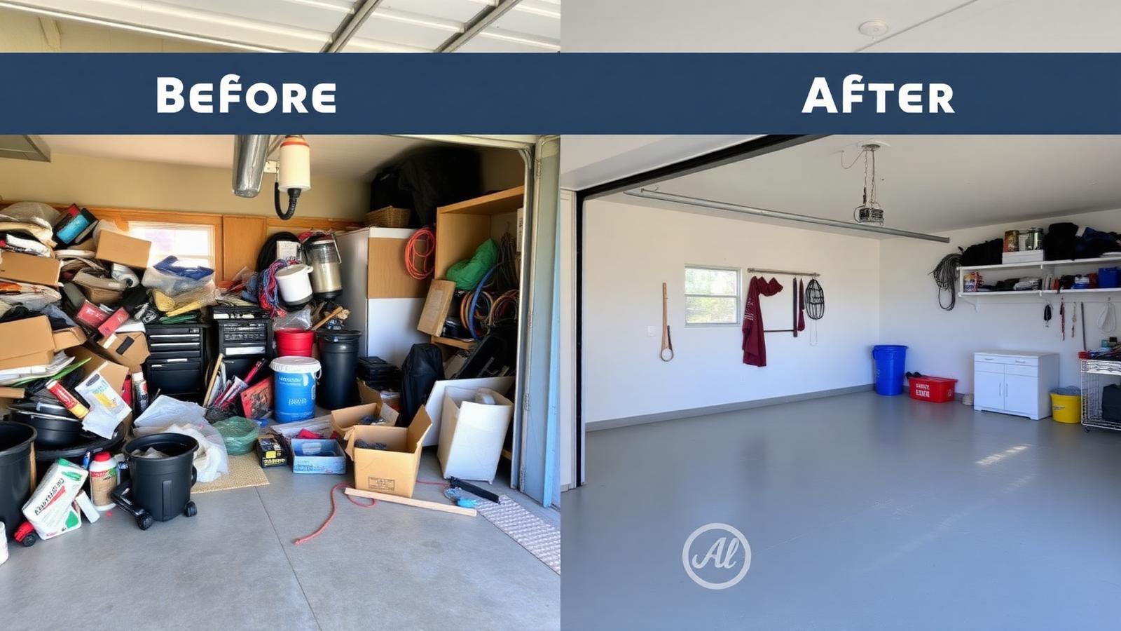 Before and after cleanout